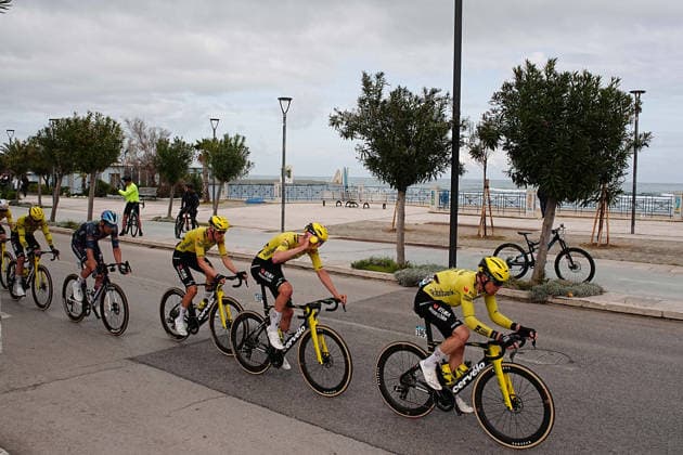 Team Visma Lease A Bike during the 142-kilometer Stage 7 of the Tirreno-Adriatico cycling race from Civitanova Marche to San Benedetto del Tronto - Italy,- Sunday , March 15, 2026. - cycling .  Copyright: xMarcoxAlpozzi LaPressex