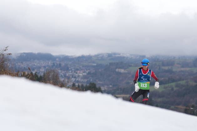 (260315) -- TESERO, March 15, 2026 -- Zhao Zhiqing of China competes during the para cross-country skiing women s 20km interval start free standing at the Milan-Cortina 2026 Paralympic Winter games, Winterspiele,Spiele, Summer games in Tesero, Italy, March 15, 2026. ) (SP)ITALY-TESERO-PARALYMPIC WINTER GAMES-PARA CROSS-COUNTRY SKIING-WOMEN S 20KM INTERVAL START FREE STANDING LianxZhen 