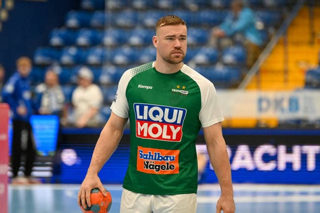 Ludvig Jurmala Astroem Frisch Auf Goeppingen, 25 TBV Lemgo Lippe vs Frisch Auf Goeppingen, Handball, 1 Bundesliga, 25 Matchday, Season 2025 2026, 15 03 2026, TBV Lemgo Lippe vs Frisch Auf Goeppingen, Handball, 1 Bundesliga, 25 Matchday, Season 2025 2026, 15 03 2026 Lemgo Copyright: xEibner-Pressefoto RobertxGertzenx EP_RGN