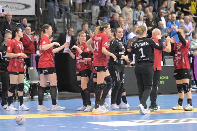 disappointed disappointment among the players of Thueringer HC Thueringer HC vs HSG Blomberg Lippe, Handball, Women, DHB Pokal Haushahn Final 4, Match for 3rd place, Season 2025 2026, 15 03 2026 Thueringer HC vs HSG Blomberg Lippe, Handball, Women, DHB Pokal Haushahn Final 4, Match for 3rd place, Season 2025 2026, 15 03 2026 Stuttgart Copyright: xEibner-Pressefoto TobiasxBaurx EP_TBR