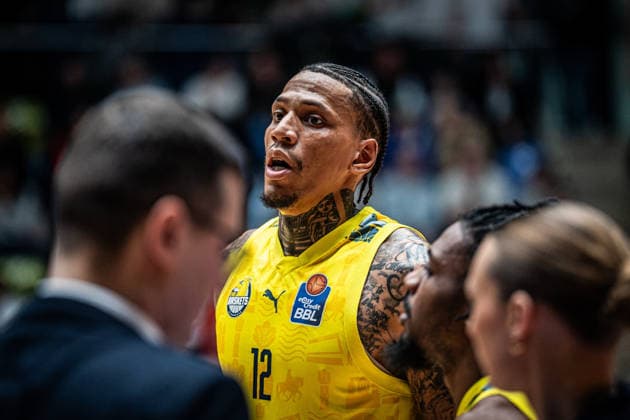 15 03 2026, xhfmx, Basketball easyCredit BBL Bundesliga, Frankfurt Skyliners EWE Baskets Oldenburg Michale Kyser EWE Baskets Oldenburg DFL DFB REGULATIONS PROHIBIT ANY USE OF PHOTOGRAPHS as IMAGE SEQUENCES and or QUASI VIDEO Frankfurt am Main