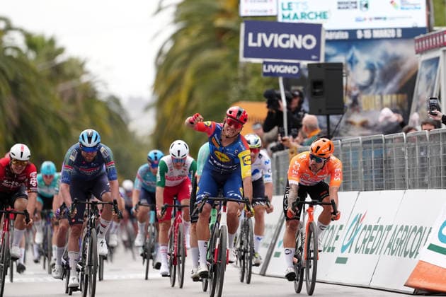Milan Jonathan Of Lidl-Trek stage winner during the 142-kilometer Stage 7 of the Tirreno-Adriatico cycling race from Civitanova Marche to San Benedetto del Tronto - Italy - Sunday, March 15, 2026. - cycling.  Copyright: xMassimoxPaolone LaPressex