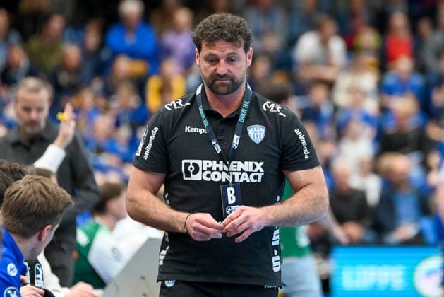 Florian Kehrmann TBV Lemgo LIppe, Coach TBV Lemgo Lippe vs Frisch Auf Goeppingen, Handball, 1 Bundesliga, 25 Matchday, Season 2025 2026, 15 03 2026, TBV Lemgo Lippe vs Frisch Auf Goeppingen, Handball, 1 Bundesliga, 25 Matchday, Season 2025 2026, 15 03 2026 Lemgo Copyright: xEibner-Pressefoto RobertxGertzenx EP_RGN