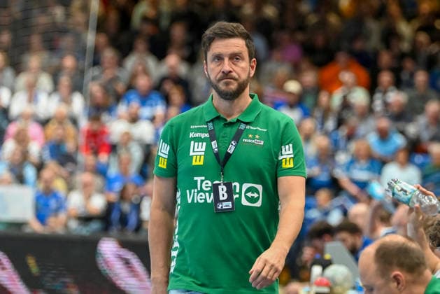 Benjamin Matschke Frisch Auf Goeppingen, Coach gestures TBV Lemgo Lippe vs Frisch Auf Goeppingen, Handball, 1 Bundesliga, 25 Matchday, Season 2025 2026, 15 03 2026, TBV Lemgo Lippe vs Frisch Auf Goeppingen, Handball, 1 Bundesliga, 25 Matchday, Season 2025 2026, 15 03 2026 Lemgo Copyright: xEibner-Pressefoto RobertxGertzenx EP_RGN