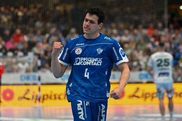 Samuel Zehnder TBV Lemgo Lippe, 04 cheers TBV Lemgo Lippe vs Frisch Auf Goeppingen, Handball, 1 Bundesliga, 25 Matchday, Season 2025 2026, 15 03 2026, TBV Lemgo Lippe vs Frisch Auf Goeppingen, Handball, 1 Bundesliga, 25 Matchday, Season 2025 2026, 15 03 2026 Lemgo Copyright: xEibner-Pressefoto RobertxGertzenx EP_RGN