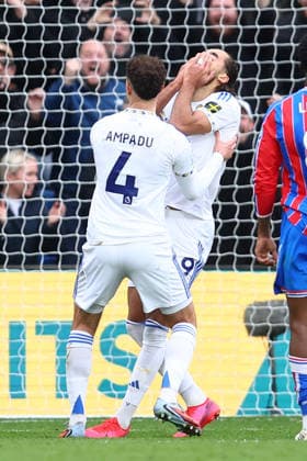 London, England, 15th March 2026. Dominic Calvert-Lewin of Leeds United reacts after missing a penalty during the Crystal Palace vs Leeds United Premier League match at Selhurst Park, London. Picture credit should read: Paul Terry Sportimage EDITORIAL USE ONLY. No use with unauthorised audio, video, data, fixture lists, club league logos or live services. Online in-match use limited to 120 images, no video emulation. No use in betting, games or single club league player publications. SPI_029_PT_Crystal_Palace_Leeds SPI-4603-0029