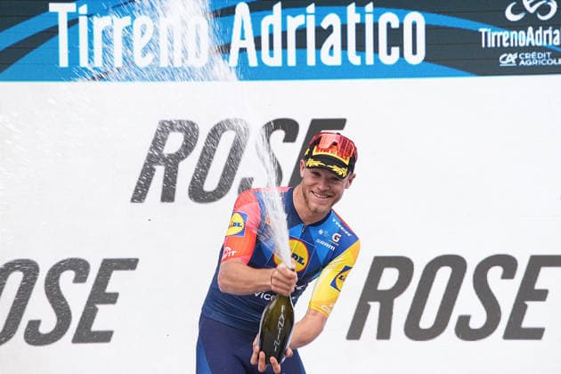 Milan Jonathan Of Lidl-Trek the 142-kilometer Stage 7 of the Tirreno-Adriatico cycling race from Civitanova Marche to San Benedetto del Tronto - Italy,- Sunday , March 15, 2026. - cycling .  Copyright: xMarcoxAlpozzix