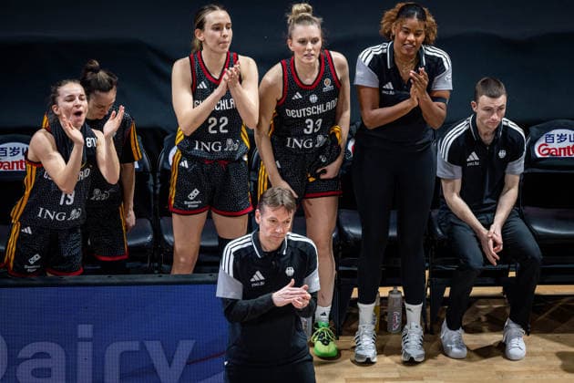Basketball Villeurbanne 14 03 2026 Wommen™s Basketball World Cup 2026 Qualifying Tournament Colombia COL Germany GER Olaf Lange Germany, Coach