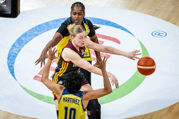 Basketball Villeurbanne 14 03 2026 Wommen™s Basketball World Cup 2026 Qualifying Tournament Colombia COL Germany GER Emma Eichmeyer Germany, No 09