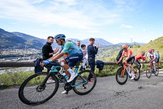 Colombian Harold Tejada of XDS Astana Team pictured in action during the final stage of 84th edition of the Paris-Nice cycling race, a race from Nice to Nice (129,2 km), on Sunday 15 March 2026. DAVIDxPINTENS  x167575202x
