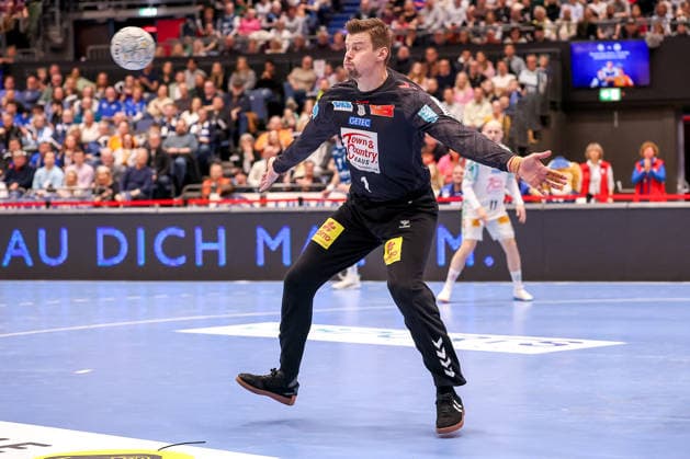 15 03 2026, Handball, HBL, Bergischer HC SC Magdeburg, Mitsubishi Electric HALLE Düsseldorf Sergey Hernandez SC Magdeburg 01 North Rhine-Westphalia Germany