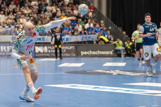 Daniel Pettersson SC Magdeburg, 11 on throw Bergischer HC 06 vs SC Magdeburg, Handball, DAIKIN Handballbundesliga, 25 Matchday, Season 2025 2026, 15 03 2026 Bergischer HC 06 vs SC Magdeburg, Handball, DAIKIN Handballbundesliga, 25 Matchday, Season 2025 2026, 15 03 2026 Duesseldorf Copyright: xEibner-Pressefoto ThomasxHaeslerx EP_THR