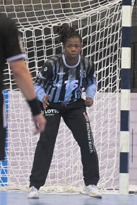 Vanessa Fehr HSG Bensheim Auerbach, 16 in goal HSG Bensheim Auerbach vs BVB Borussia Dortmund Handball, Handball, Women, DHB Pokal Haushahn Final 4, Final, Season 2025 2026, 15 03 2026 HSG Bensheim Auerbach vs BVB Borussia Dortmund Handball, Handball, Women, DHB Pokal Haushahn Final 4, Final, Season 2025 2026, 15 03 2026 Stuttgart Copyright: xEibner-Pressefoto TobiasxBaurx EP_TBR