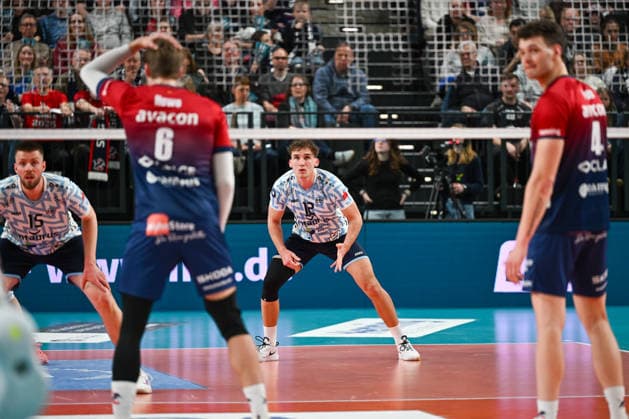 15 03 2026, xdobgx, Volleyball Volleyball Bundesliga VBL, SVG Lüneburg ASV Dachau v l Tobias Besenböck ASV Dachau, 12