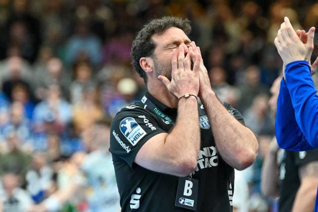 Florian Kehrmann TBV Lemgo Lippe, Coach stunned, perplexed TBV Lemgo Lippe vs Frisch Auf Goeppingen, Handball, 1 Bundesliga, 25 Matchday, Season 2025 2026, 15 03 2026, TBV Lemgo Lippe vs Frisch Auf Goeppingen, Handball, 1 Bundesliga, 25 Matchday, Season 2025 2026, 15 03 2026 Lemgo Copyright: xEibner-Pressefoto RobertxGertzenx EP_RGN