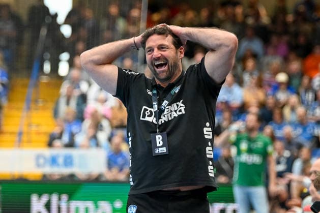 Florian Kehrmann TBV Lemgo Lippe, Coach stunned, perplexed TBV Lemgo Lippe vs Frisch Auf Goeppingen, Handball, 1 Bundesliga, 25 Matchday, Season 2025 2026, 15 03 2026, TBV Lemgo Lippe vs Frisch Auf Goeppingen, Handball, 1 Bundesliga, 25 Matchday, Season 2025 2026, 15 03 2026 Lemgo Copyright: xEibner-Pressefoto RobertxGertzenx EP_RGN