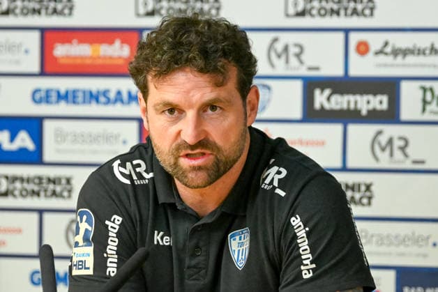 Florian Kehrmann TBV Lemgo Lippe, Coach TBV Lemgo Lippe vs Frisch Auf Goeppingen, Handball, 1 Bundesliga, 25 Matchday, Season 2025 2026, 15 03 2026, TBV Lemgo Lippe vs Frisch Auf Goeppingen, Handball, 1 Bundesliga, 25 Matchday, Season 2025 2026, 15 03 2026 Lemgo Copyright: xEibner-Pressefoto RobertxGertzenx EP_RGN