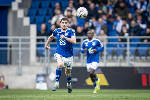 FOOTBALL : Racing Strasbourg (RCS) vs Paris FC - ligue 1 - Strasbourg - 15 03 26 Joaquin Panichelli 9 (RCS)  Copyright: xelyxandroxcegarrax