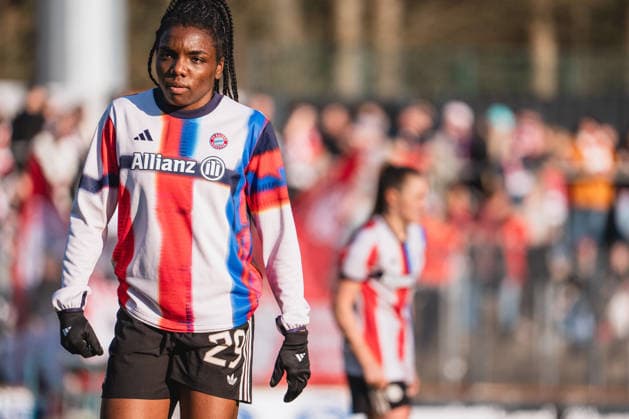 Edna Imade FC Bayern Muenchen, 29 during warm-up training 1 FC Cologne vs FC Bayern Munich, Football, Google Pixel Womens Bundesliga, Matchday 20, Season 2025 26, 15 03 2026, 1 FC Cologne vs FC Bayern Munich, Football, Google Pixel Womens Bundesliga, Matchday 20, Season 2025 26, 13 03 2026 Cologne Copyright: xEibner-Pressefoto LukasxBaldygax EP_LBA
