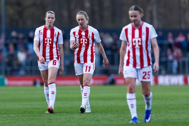 Google Pixel Womens Bundesliga 1 FC Köln FC Bayern München 15 03 2026 Sandra Maria Jessen 1 FC Köln, 6 , Pauline Bremer 1 FC Köln, 11 on matchday 20 of the Google Pixel Womens Bundesliga in the match between 1 FC Köln and FC Bayern München on 15 03 2026 at Franz Kremer Stadion in Cologne, Germany Copyright: xBEAUTIFULxSPORTS Meuselx