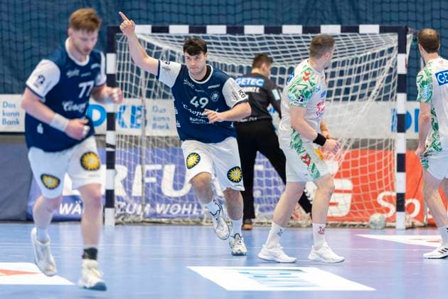 Bergischer HC vs SC Magdeburg, 15 03 2026 DUESSELDORF, GERMANY MARCH 15 Aron Seesing 49, Bergischer HC during the HBL Bundesliga match between Bergischer HC vs SC Magdeburg at Mitsubishi Electric HALLE on Matchday 25 March 15, 2026 in Duesseldorf, Germany Copyright: xBEAUTIFULxSPORTS KennyxBeelex