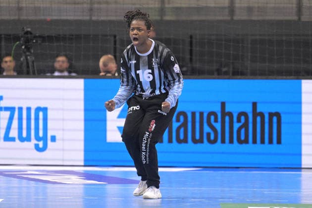 Vanessa Fehr HSG Bensheim Auerbach, 16 in goal HSG Bensheim Auerbach vs BVB Borussia Dortmund Handball, Handball, Women, DHB Pokal Haushahn Final 4, Final, Season 2025 2026, 15 03 2026 HSG Bensheim Auerbach vs BVB Borussia Dortmund Handball, Handball, Women, DHB Pokal Haushahn Final 4, Final, Season 2025 2026, 15 03 2026 Stuttgart Copyright: xEibner-Pressefoto TobiasxBaurx EP_TBR