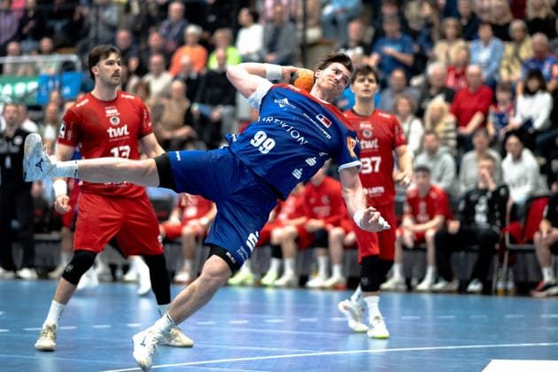 Stefan Bauer, HBW Balingen Weilstetten, 99 , HBW Balingen Weilstetten vs Eulen Ludwigshafen, Handball, 2 Bundesliga, 24 Matchday, Season 2025 2026, 15 03 2026 Eibner Pressefoto Andreas Ulmer HBW Balingen Weilstetten vs Eulen Ludwigshafen, Handball, 2 Bundesliga, 24 Matchday, Season 2025 2026, 15 03 2026 Balingen Copyright: xEibner-Pressefoto AndreasxUlmerx EP_AUR