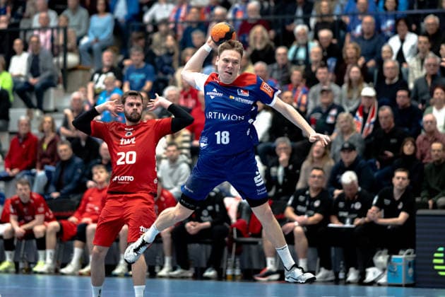 Tim Gruener HBW Balingen Weilstetten, 18 HBW Balingen Weilstetten vs Eulen Ludwigshafen, Handball, 2 Bundesliga, 24 Matchday, Season 2025 2026, 15 03 2026 Eibner Pressefoto Andreas Ulmer HBW Balingen Weilstetten vs Eulen Ludwigshafen, Handball, 2 Bundesliga, 24 Matchday, Season 2025 2026, 15 03 2026 Balingen Copyright: xEibner-Pressefoto AndreasxUlmerx EP_AUR