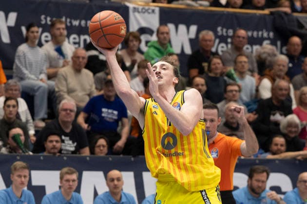 EasyCredit Basketball Bundesliga 2025 2026 Syntainics MBC vs Alba Berlin Weissenfels, Germany 15 March 2026 In the picture Moses Wood Berlin Weissenfels Stadthalle Weissenfels Saxony Anhalt Germany