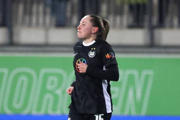 VfL vs Leverkusen, BL Women Wolfsburg, 15 03 2026, Football, Women, Google Pixel Bundesliga, Season 2025 2026, VfL Wolfsburg vs Bayer 04 Leverkusen, Janou Levels VfL Wolfsburg AOK Stadion Niedersachsen Germany