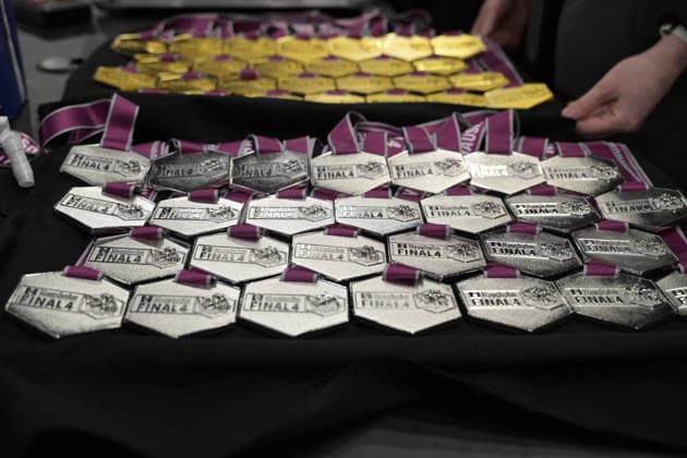 the silver medals for the 2 winners HSG Bensheim Auerbach vs BVB Borussia Dortmund Handball, Handball, Women, DHB Cup Haushahn Final 4, Final, Season 2025 2026, 15 03 2026 HSG Bensheim Auerbach vs BVB Borussia Dortmund Handball, Handball, Women, DHB Cup Haushahn Final 4, Final, Season 2025 2026, 15 03 2026 Stuttgart Copyright: xEibner-Pressefoto TobiasxBaurx EP_TBR