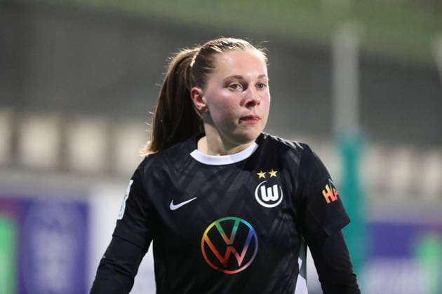 VfL vs Leverkusen, BL Women Wolfsburg, 15 03 2026, Football, Women, Google Pixel Bundesliga, Season 2025 2026, VfL Wolfsburg vs Bayer 04 Leverkusen, Janou Levels VfL Wolfsburg AOK Stadion Niedersachsen Germany