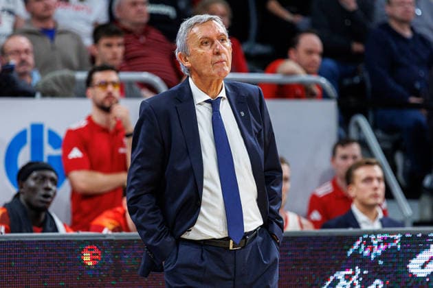 Svetislav Pesic FC Bayern Muenchen Basketball, Coach , single picture, single photo, portrait, portraet, BMA365 Bamberg Baskets vs FC Bayern Muenchen Basketball, Basketball, easyCredit BBL, 24 Matchday, 15 03 2026 BMA365 Bamberg Baskets vs FC Bayern Muenchen Basketball, Basketball, easyCredit BBL, 24 Matchday, 15 03 2026 Bamberg Copyright: xEibner-Pressefoto G.xSantemizx EP_EER