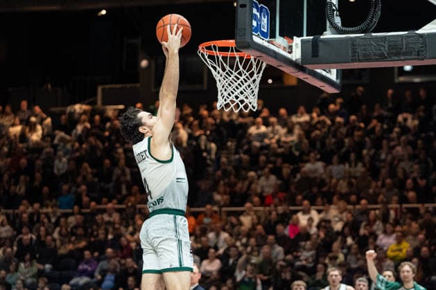 Clayton Guillozet Nr 4 VET CONCEPT Gladiators Trier GER, Basketball Loewen Braunschweig vs VET CONCEPT Gladiators Trier, Basketball, easyCredit BBL, Week 24, Season 2025 26, 15 03 2026 GER, Basketball Loewen Braunschweig vs VET CONCEPT Gladiators Trier, Basketball, easyCredit BBL, Week 24, Season 2025 26, 15 03 2026 Braunschweig Copyright: xEibner-Pressefoto DanielxREINELTx EP_DRT