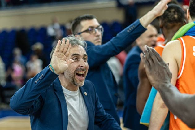 Jubel NINERS, GER, Rostock Seawolves vs NINERS Chemnitz, easycredit BBL, Basketball, Bundesliga, 24 Matchday, Season 2025 2026, 15 03 2026 GER, Rostock Seawolves vs NINERS Chemnitz, easycredit BBL, Basketball, Bundesliga, 24 Matchday, Season 2025 2026, 15 03 2026 Rostock Copyright: xEibner-Pressefoto DenverxEhrlichx EP_DEH