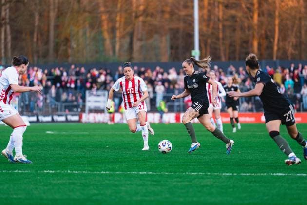 Laura Feiersinger 1 FC Cologne, 27 runs Georgia Stanway FC Bayern Munich, 31 trails 1 FC Cologne vs FC Bayern Munich, Football, Google Pixel Womens Bundesliga, Matchday 20, Season 2025 26, 15 03 2026, 1 FC Cologne vs FC Bayern Munich, Football, Google Pixel Womens Bundesliga, Matchday 20, Season 2025 26, 13 03 2026 Cologne Copyright: xEibner-Pressefoto LukasxBaldygax EP_LBA