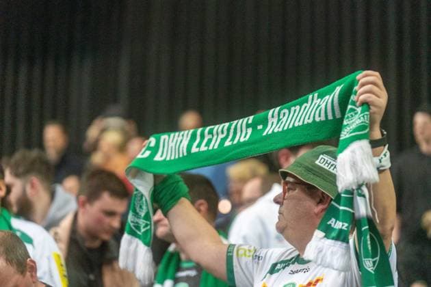 Fan of SC DHfK Leipzig with fan scarf SC DHfK Leipzig vs TVB Stuttgart, Handball, 1 Handball Bundesliga, 25 Matchday, Season 2025 2026, 15 03 2026 SC DHfK Leipzig vs TVB Stuttgart, Handball, 1 Handball Bundesliga, 25 Matchday, Season 2025 2026, 15 03 2026 Leipzig Copyright: xEibner-Pressefoto PiaxSchindlerx EP_PSR