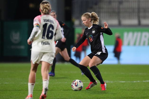 VfL vs Leverkusen, BL Women Wolfsburg, 15 03 2026, Football, Women, Google Pixel Bundesliga, Season 2025 2026, VfL Wolfsburg vs Bayer 04 Leverkusen, Justine Kielland VfL Wolfsburg AOK Stadion Niedersachsen Germany