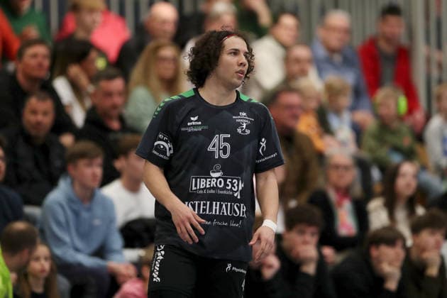 15 03 2026, Men, Handball, Season 2025 2026, Regionalliga, 19 Matchday DJK Waldbuettelbrunn TSV Lohr Julian Hohmann 45, TSG Waldbuettelbrunn Waldbuettelbrunn Ballsporthalle Bayern Germany