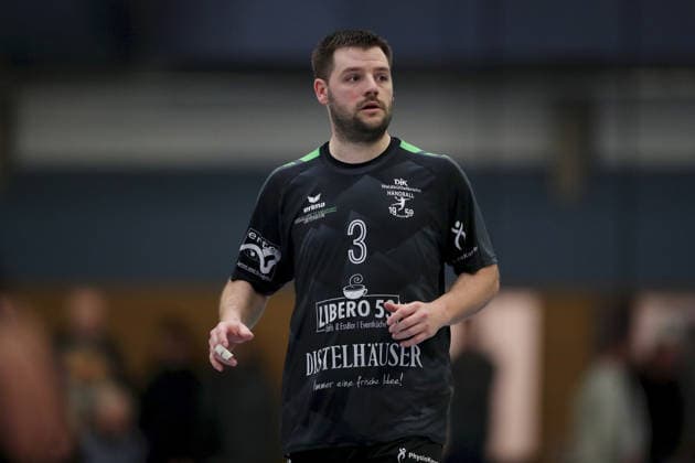 15 03 2026, Men, Handball, Season 2025 2026, Regionalliga, 19 Matchday DJK Waldbuettelbrunn TSV Lohr David Winheim 3, TSG Waldbuettelbrunn Waldbuettelbrunn Ballsporthalle Bayern Germany
