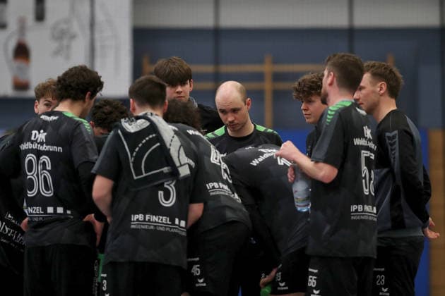 15 03 2026, Men, Handball, Season 2025 2026, Regionalliga, 19 Matchday DJK Waldbuettelbrunn TSV Lohr Team of TSG Waldbuettelbrunn Waldbuettelbrunn Ballsporthalle Bayern Germany