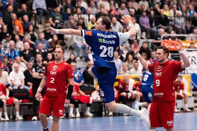 Tobias Heinzelmann HBW Balingen Weilstetten, 28 , HBW Balingen Weilstetten vs Eulen Ludwigshafen, Handball, 2 Bundesliga, 24 Matchday, Season 2025 2026, 15 03 2026 Eibner Pressefoto Andreas Ulmer HBW Balingen Weilstetten vs Eulen Ludwigshafen, Handball, 2 Bundesliga, 24 Matchday, Season 2025 2026, 15 03 2026 Balingen Copyright: xEibner-Pressefoto AndreasxUlmerx EP_AUR