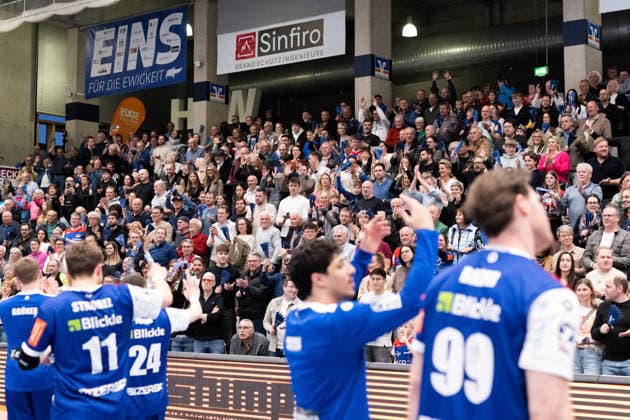 The fans are happy HBW Balingen Weilstetten vs Eulen Ludwigshafen, Handball, 2 Bundesliga, Matchday 24, Season 2025 2026, 15 03 2026 Eibner Pressefoto Andreas Ulmer HBW Balingen Weilstetten vs Eulen Ludwigshafen, Handball, 2 Bundesliga, Matchday 24, Season 2025 2026, 15 03 2026 Balingen Copyright: xEibner-Pressefoto AndreasxUlmerx EP_AUR