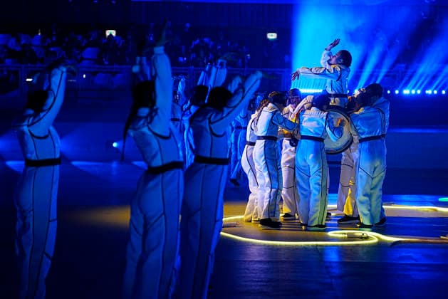 CORTINA, ITALY 20260315 Performances during Sunday s closing ceremony for the Paralympics, in the Cortina curling stadium. *** The image is included in the SPORTS PACKAGE. For others PAID IMAGE *** CORTINA ITALY x9200x *** CORTINA, ITALY 20260315 Performances during Sunday s closing ceremony for the Paralympics, in the Cortina curling stadium The image is included in the SPORTS PACKAGE For others PAID IMAGE CORTINA ITALY x9200x  Copyright: xBjörnxLarssonxRosvall TTx PARALYMPICS 2026 CONCLUSION