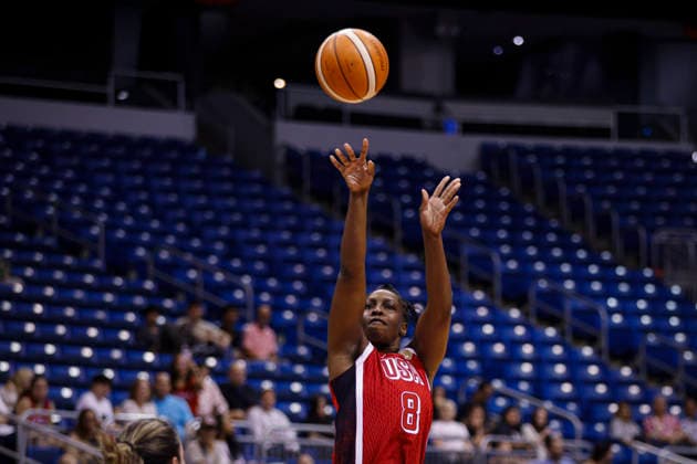 2026 World Cup Qualifying Tournament - New Zealand V USA Chelsea Gray 8 of the United States plays during the game at the 2026 FIBA World Cup Qualifying Tournament between New Zealand and the United States in San Juan, Puerto Rico, on March 15, 2026, at Coliseo Jose Miguel Agrelot. San Juan Puerto Rico  Copyright: xEdgardoxMedinax originalFilename:medinamillan-notitle260315_npU1X.jpg