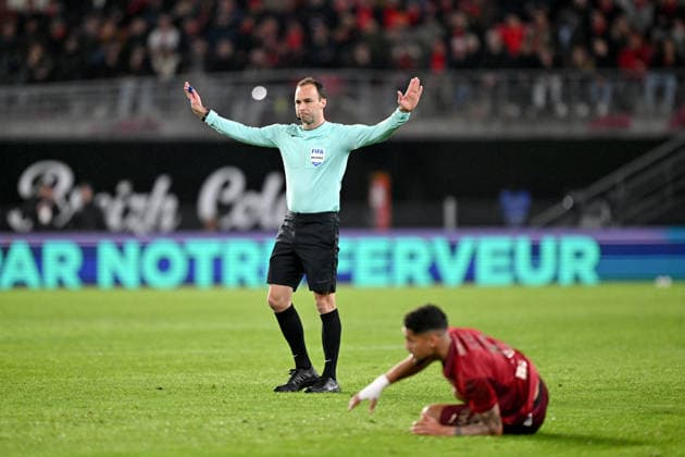 Stade Rennais FC v Lille OSC - Ligue 1 McDonald s 2025 2026 Jerome BRISARD (ARBITRE) during the Ligue 1 McDonald s match between Rennes and Lille at Roazhon Park on March 15, 2026 in Rennes, France. Rennes France  Copyright: xFEPx 776348327