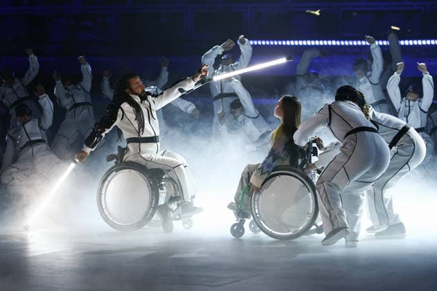 ITALY, CORTINA D AMPEZZO - MARCH 15, 2026: The closing ceremony of the 2026 Winter Paralympic Games at the Stadio Olimpico del Ghiaccio in Cortina d Ampezzo, Province of Belluno 2026 Winter Paralympics: Closing Ceremony  - ZUMAt113 20260315_zaa_t113_312 Copyright: xMikhailxTereshchenkox
