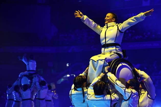 ITALY, CORTINA D AMPEZZO - MARCH 15, 2026: The closing ceremony of the 2026 Winter Paralympic Games at the Stadio Olimpico del Ghiaccio in Cortina d Ampezzo, Province of Belluno 2026 Winter Paralympics: Closing Ceremony  - ZUMAt113 20260315_zaa_t113_314 Copyright: xMikhailxTereshchenkox