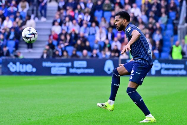 FOOTBALL : Le Havre vs Lyon - Ligue 1 - 15 03 2026 Loic Nego of Le Havre during the Ligue 1 match between Havre AC and Olympique Lyonnais at Stade Oceane on March 15, 2026 in Le Havre, France. ( Photo by Federico Pestellini PsnewZ ) - Le HavreFrance  Copyright: xFedericoxPestellinix