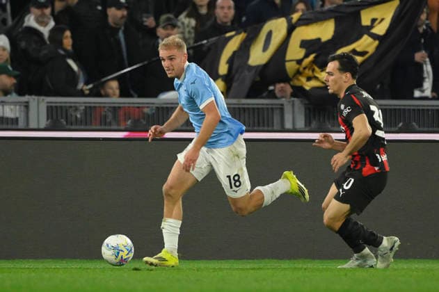 Lazio™s Gustav Isaksen during the Serie A Enilive soccer match between SS Lazio and AC Milan at the Rome s Olympic stadium, Italy - Sunday, March 15, 2026. - Soccer.  Copyright: xFabrizioxCorradetti LaPressex